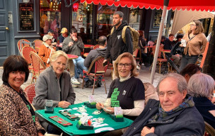Démo de bridge au bar Le Georges à Biarritz
